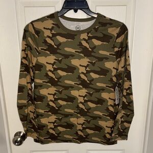 NWT Boys Wonder Nation Camouflage Long Sleeve Tee